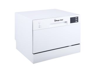 6 Place Setting Countertop Dishwasher - White