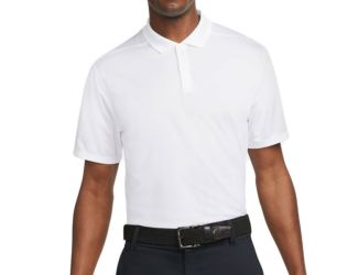Nike Dri-Fit Victory Solid OLC Men's Golf Polo - White/Black/2XL