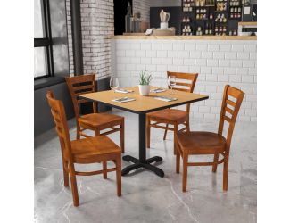 Ladder Back Cherry Wood Restaurant Chair