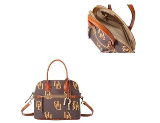 Monogram Domed Satchel