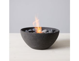 TerraFlame Basin Fire Bowl - StoneCast Graphite