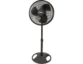 16-In. Oscillating Stand Fan, Black