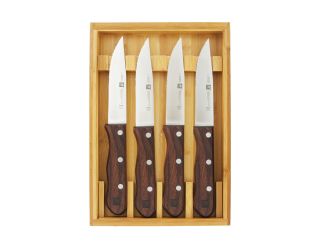 4pc 4.5" Steakhouse Steak Knife Set w/ Storage Case