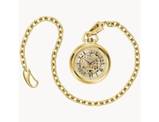 Sutton Gold-Tone Stainless Steel Automatic Pocket Watch Gold Dial