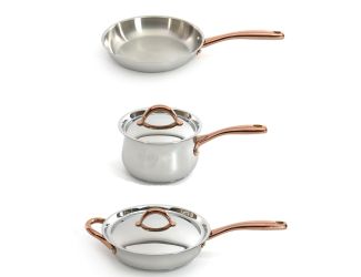 Ouro Gold 18/10 SS 4pc Starter Set/Metal Lids