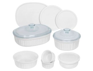 French White 12pc Round & Oval Baking Set