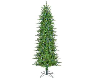 6.5-ft. Carmel Pine Artificial Christmas Tree with Multicolor Fairy LED Lights and Remote Control