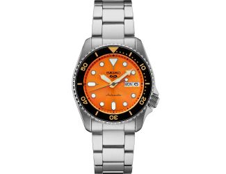 Seiko 5 Sports SS Automatic Orange Dial
