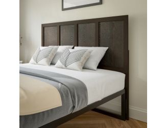 Contemporary King Size Four Panel Wooden Headboard Only in White