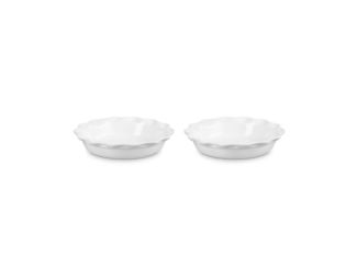 Set of 2 Heritage Pie Dishes White