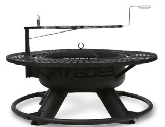 PIT BOSS 2-IN-1 OUTDOOR WOOD FIRE PIT/GRILL - COWBOY (PB410FP)