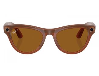 Ray-Ban Meta Skyler Smart Glasses-Shiny Caramel