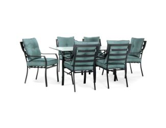 Lavallette 7-Piece Outdoor Dining Set in Ocean Blue