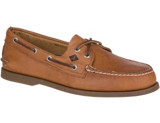 Mens A/O 2 Eye Boat Shoe-Nutmeg-10