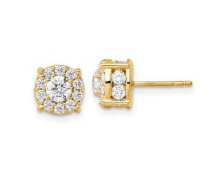 14K Lab Grown Diamond Fashion Earrings, 1.5ctw
