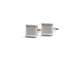 Mesh Cufflinks in Silver