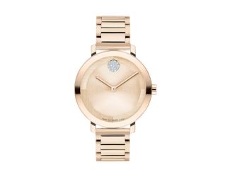 Ladies' Bold Evolution 2.0 Rose Gold-Tone SS Watch w/ Crystal Dot RG Dial