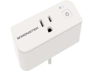 Monster 1 Outlet Wi-Fi Controlled Plug in - White