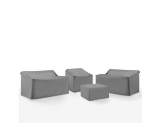4Pc Outdoor Sectional Furniture Cover Set