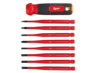 8-in-1 1000V Insulated Slim Tip Multi-Bit Screwdriver