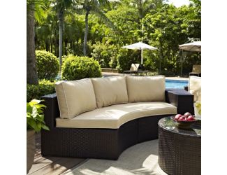 Catalina Wicker Round Outdoor Sectional Sofa