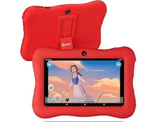 Contixo 7" Kids Tablet, Android 11 Go OS, 2GB+32GB Red