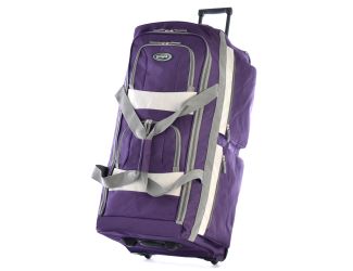 33" 8 Pocket Rolling Duffel  Dark Lavender