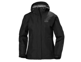 Womens Seven J Rain Jacket-Black-SM