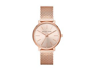 Ladies Pyper Rose Gold-Tone Mesh Crystal Watch Rose Gold Dial