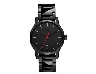 Mens Classic II Black Ion-Plated Stainless Steel Watch Black Dial