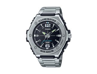 Mens Dress Heavy-Duty Stainless Steel Analog Watch Black Dial