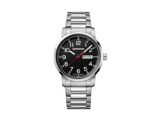Attitude Heritage Black Dial, Stainless Steel Bracelet Large - 42 mm