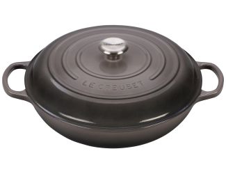 5qt Signature Cast Iron Braiser Oyster