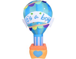 10-Ft. Tall It's a Boy Outdoor Blow-Up Inflatable with Lights and Storage Bag for Baby Shower Celebr