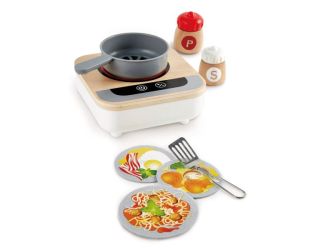 Fun Fan Fryer Wooden Tabletop Toy Stove Ages 3+ Years