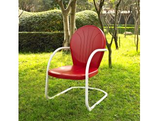 Griffith Metal Chair in Red Finish