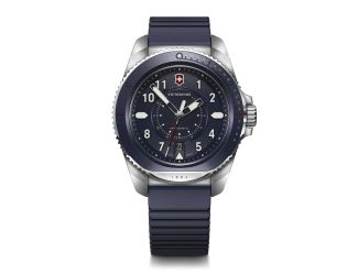 Journey, 43, blue bezel, blue dial, blue rubber strap