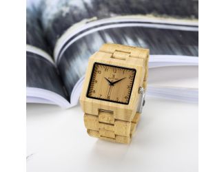 Bsquare - Square Wooden Watch Wooden Watch 45mm, Dark
