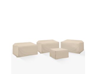 4Pc Outdoor Sectional Furniture Cover Set