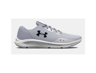 Womens Charged Pursuit 3 Running Shoe-Halo Gray-11