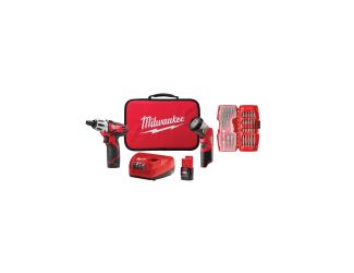 M12 2-Tool Combo Kit w/ 42-Bit Set - Screwdriver & LED Worklight