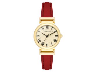 Women's Red Leather Bracelet Watch