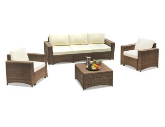 Studio Shine 3-Seater Sofa w/2 Armchairs & Coffee Table Set