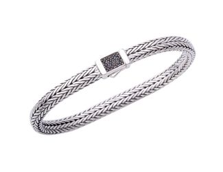 Unisex 8.25" Black Sapphire Bracelet