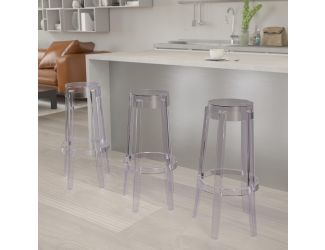 29.75" High Transparent Barstool - Restaurant & Bar Furniture
