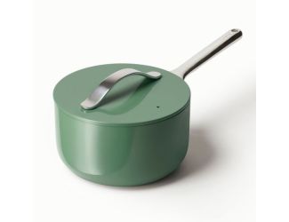 3qt Nonstick Ceramic Saucepan Sage