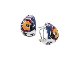 Belle Etoile Round MultiColor Cubic Zirconia studded Under the Sea Earrings - 925 SS.