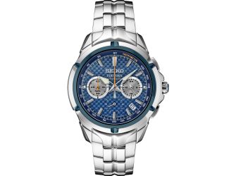 Coutura SS Quartz Chronograph Blue Dial