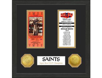 New Orleans Saints Super Bowl Championship Ticket Collection