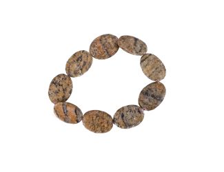 Pink Feldspar Oval Stretch Bracelet